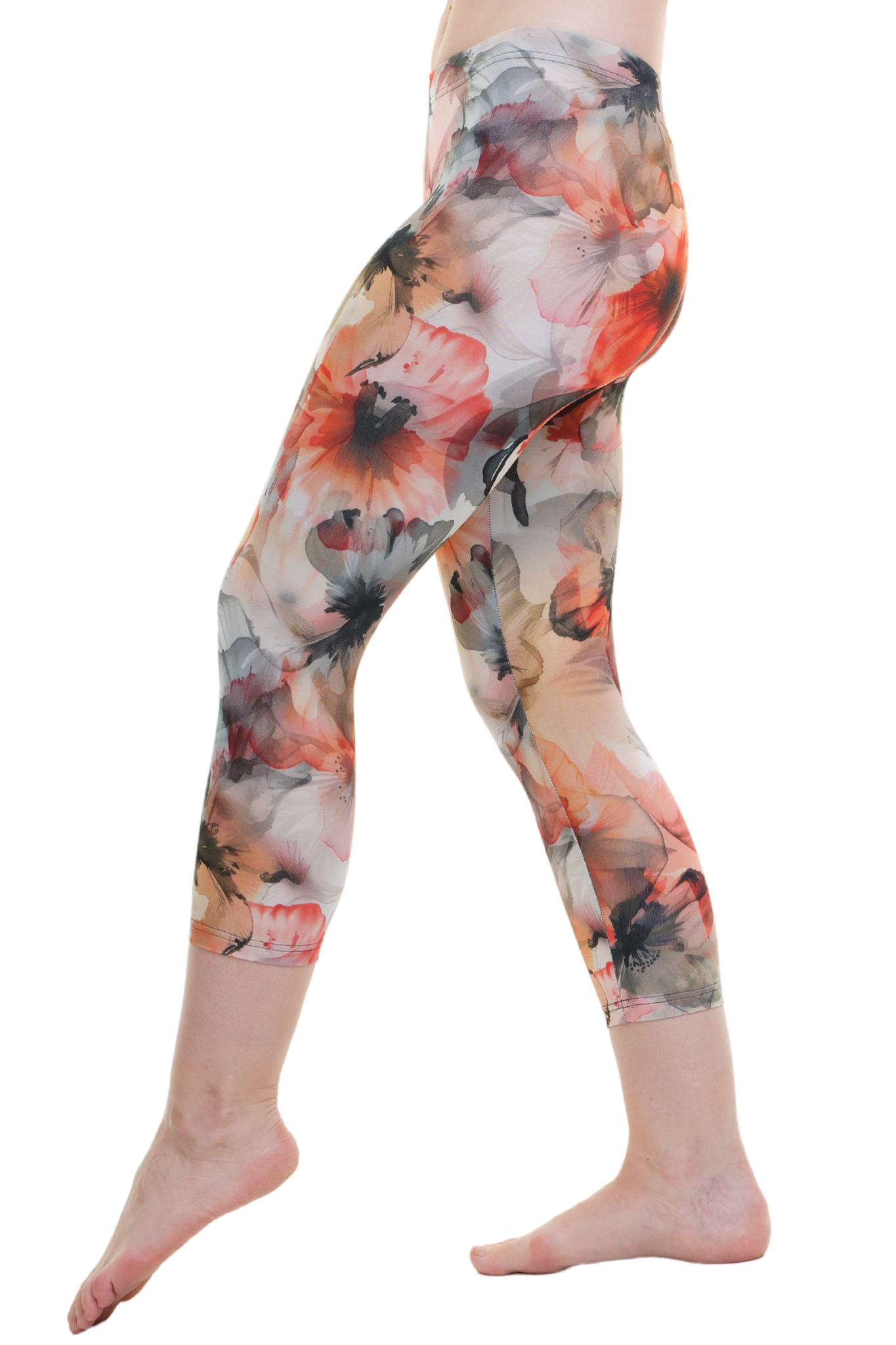 3/4 leggings flower