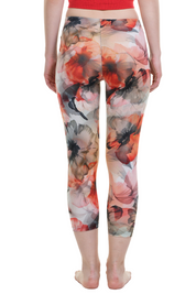 3/4 leggings flower