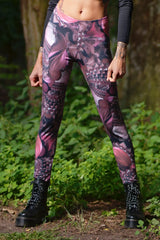 Leggings Baumwolle Purple Disco
