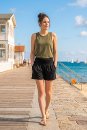 Shorty Sommerhose mit Taschen schwarz