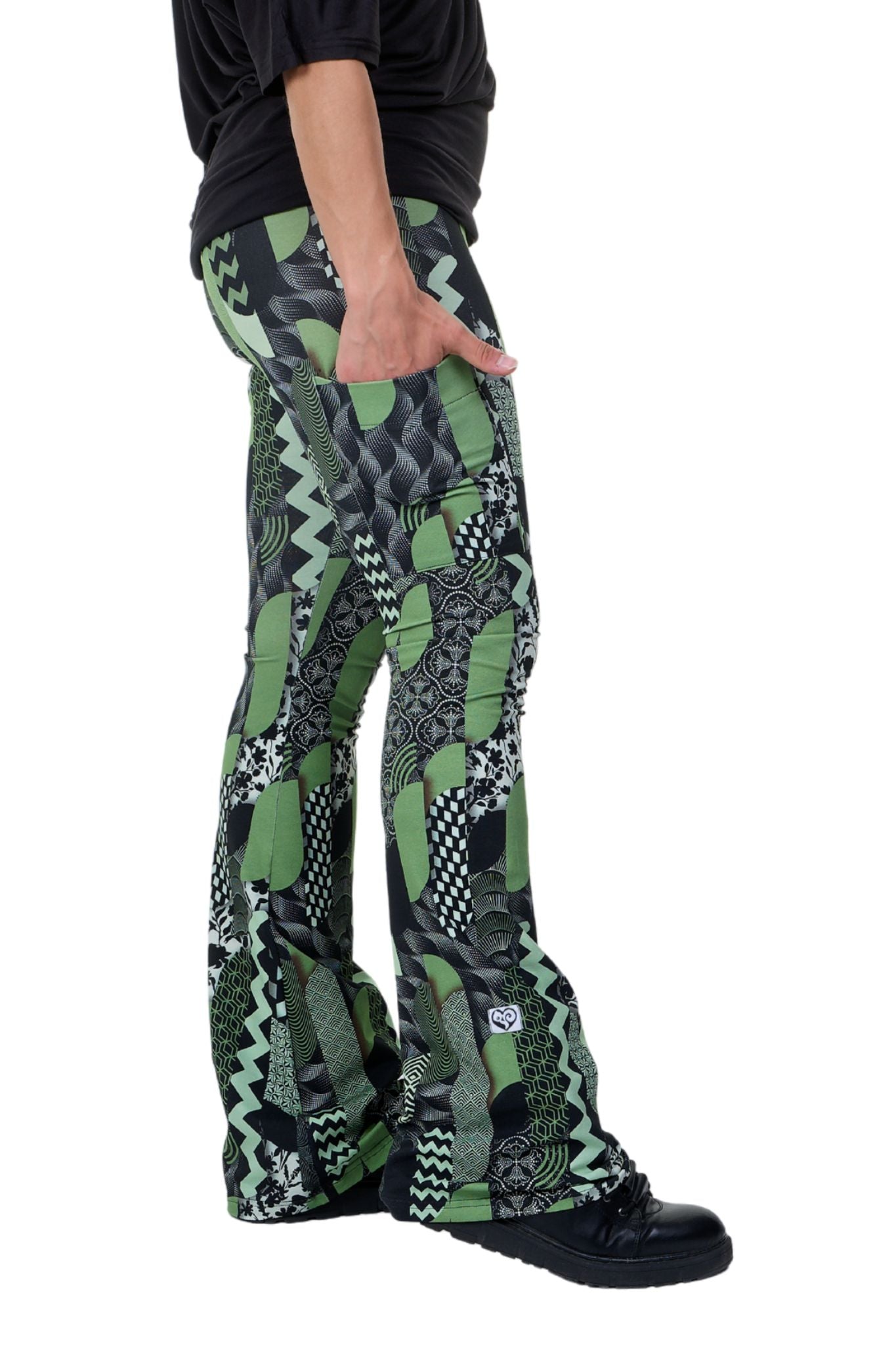 Legging coton smart kitty olive