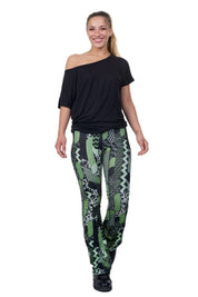 Legging coton smart kitty olive