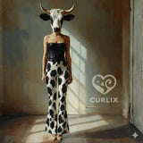Flare Leggins Cow Dance