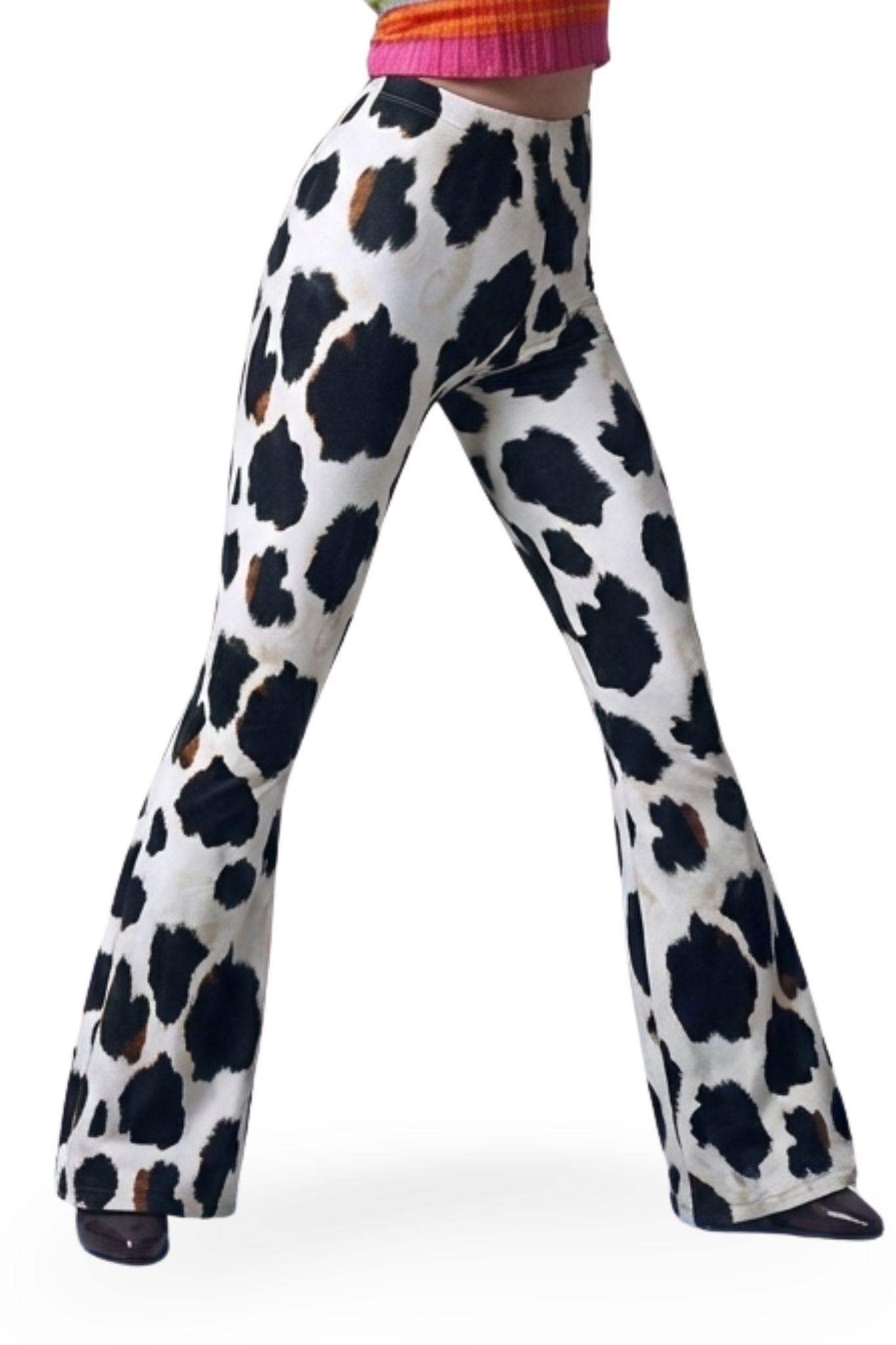 Flare Leggings - Cow Dance