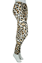 Leggings en coton pour journées fraîches, style rétro fleuri olive