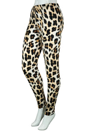 Leggings en coton pour journées fraîches, style rétro fleuri olive