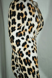 Leggings en coton pour journées fraîches, style rétro fleuri olive