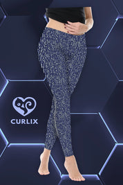 Leggins Baumwolle Quantum blau