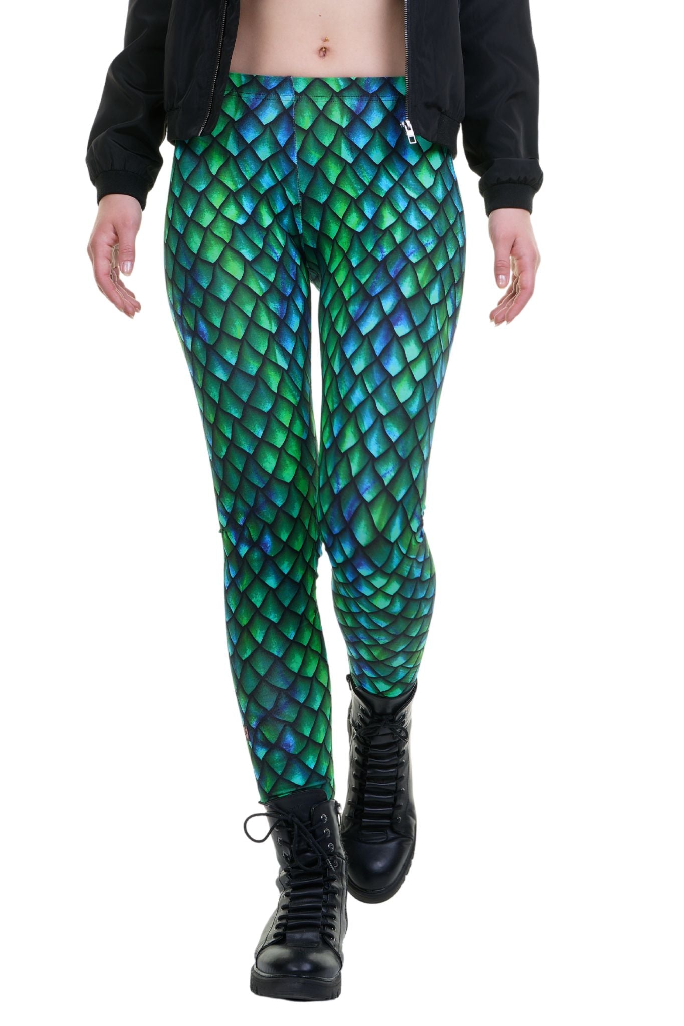 Leggings coton dragon scintillant