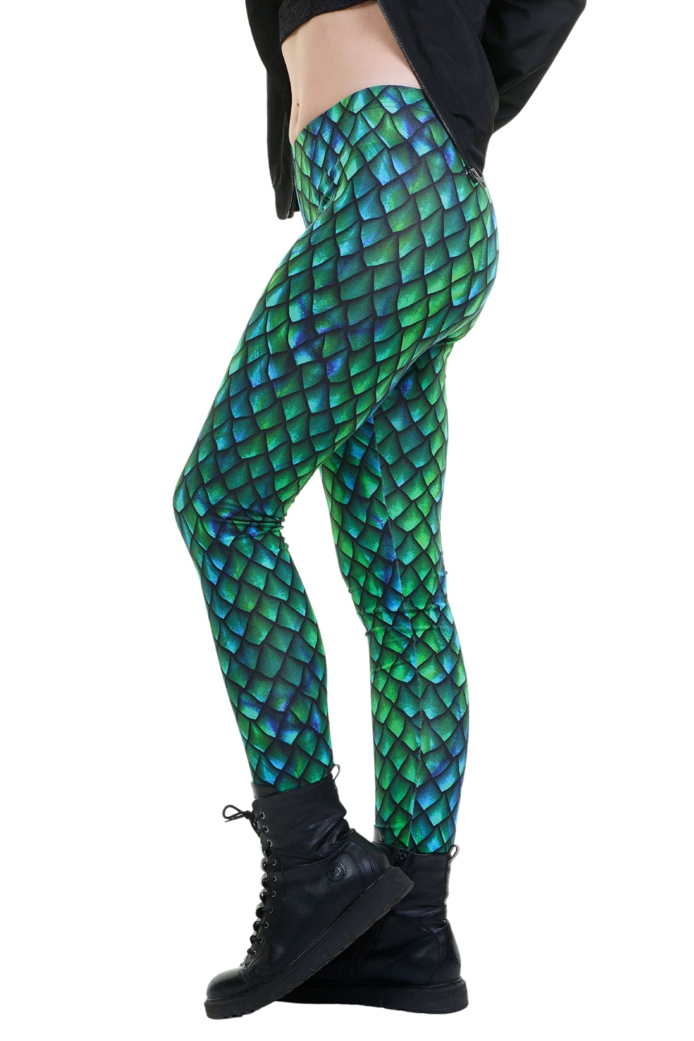 Leggings coton dragon scintillant