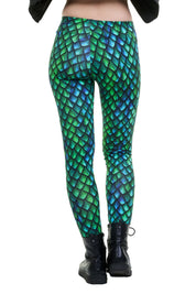 Leggings coton dragon scintillant