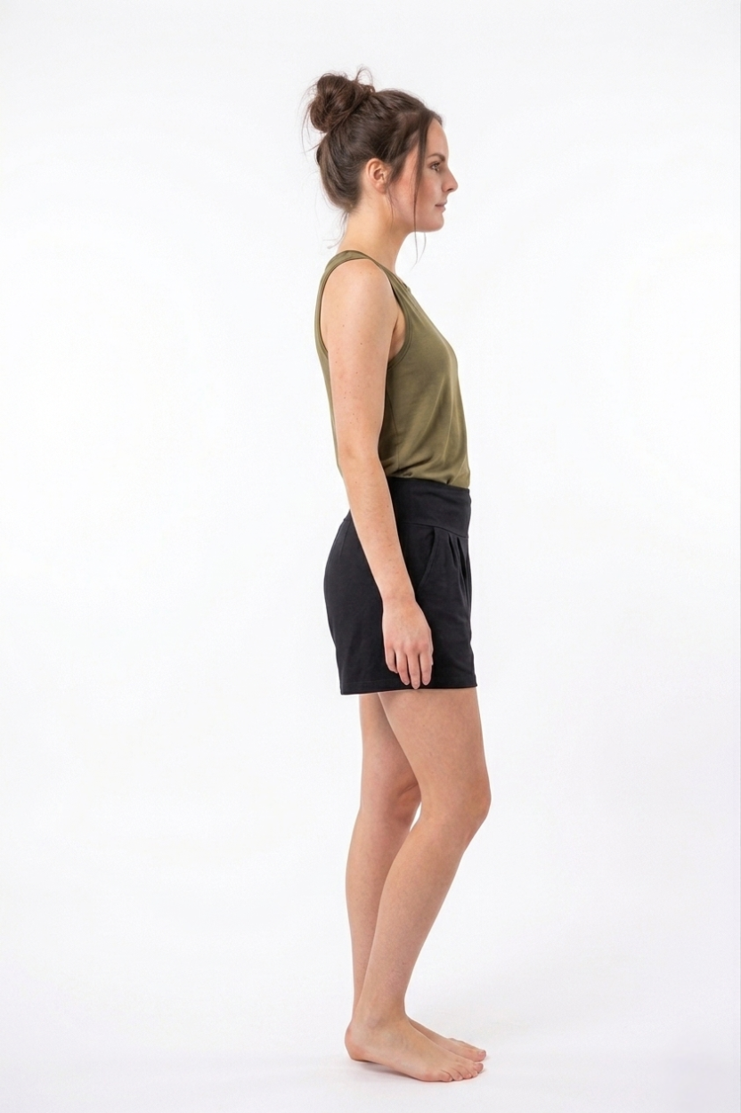 Shorty Sommerhose mit Taschen schwarz