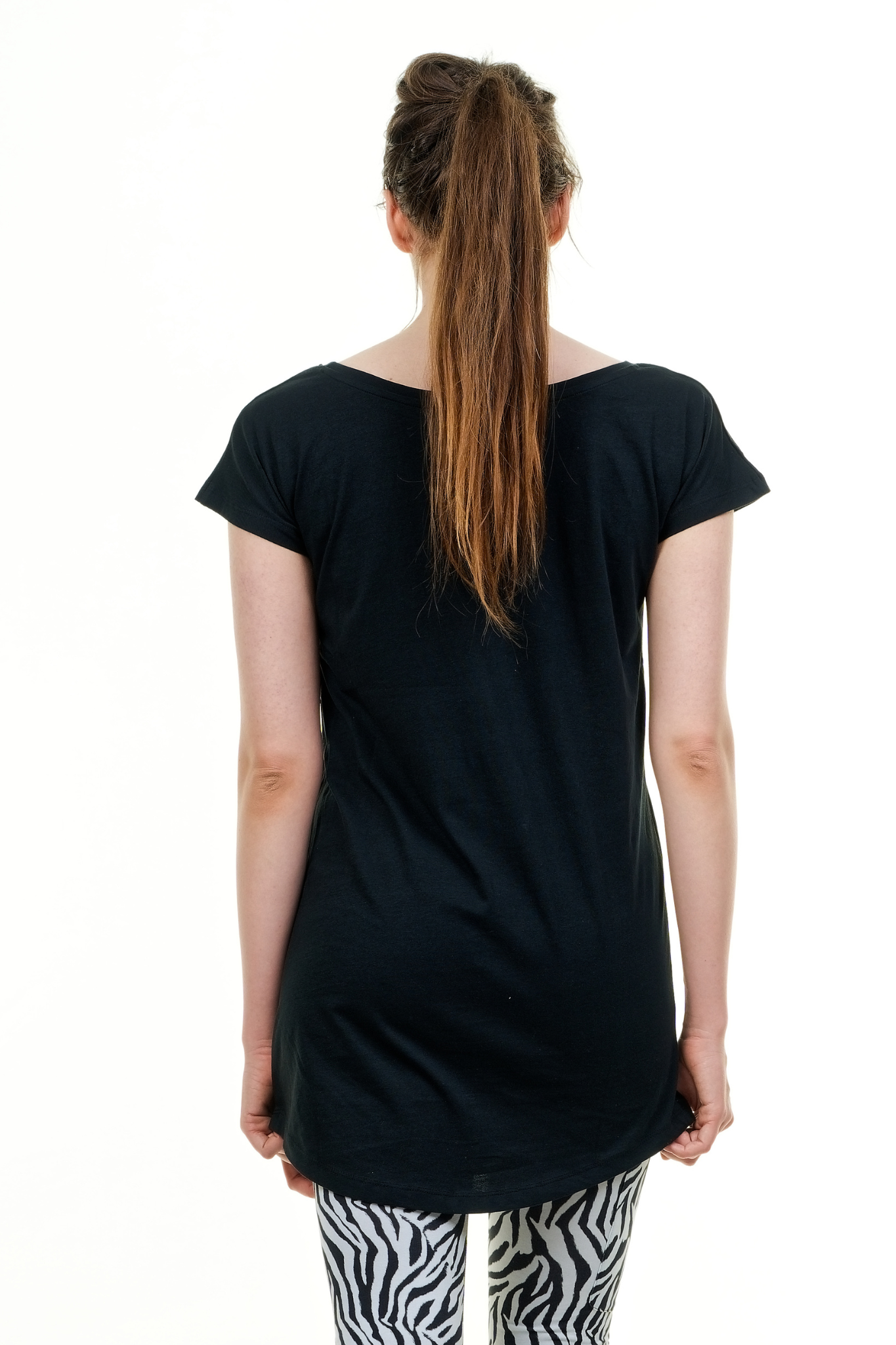 Extralanges Damen Shirt Rundhals