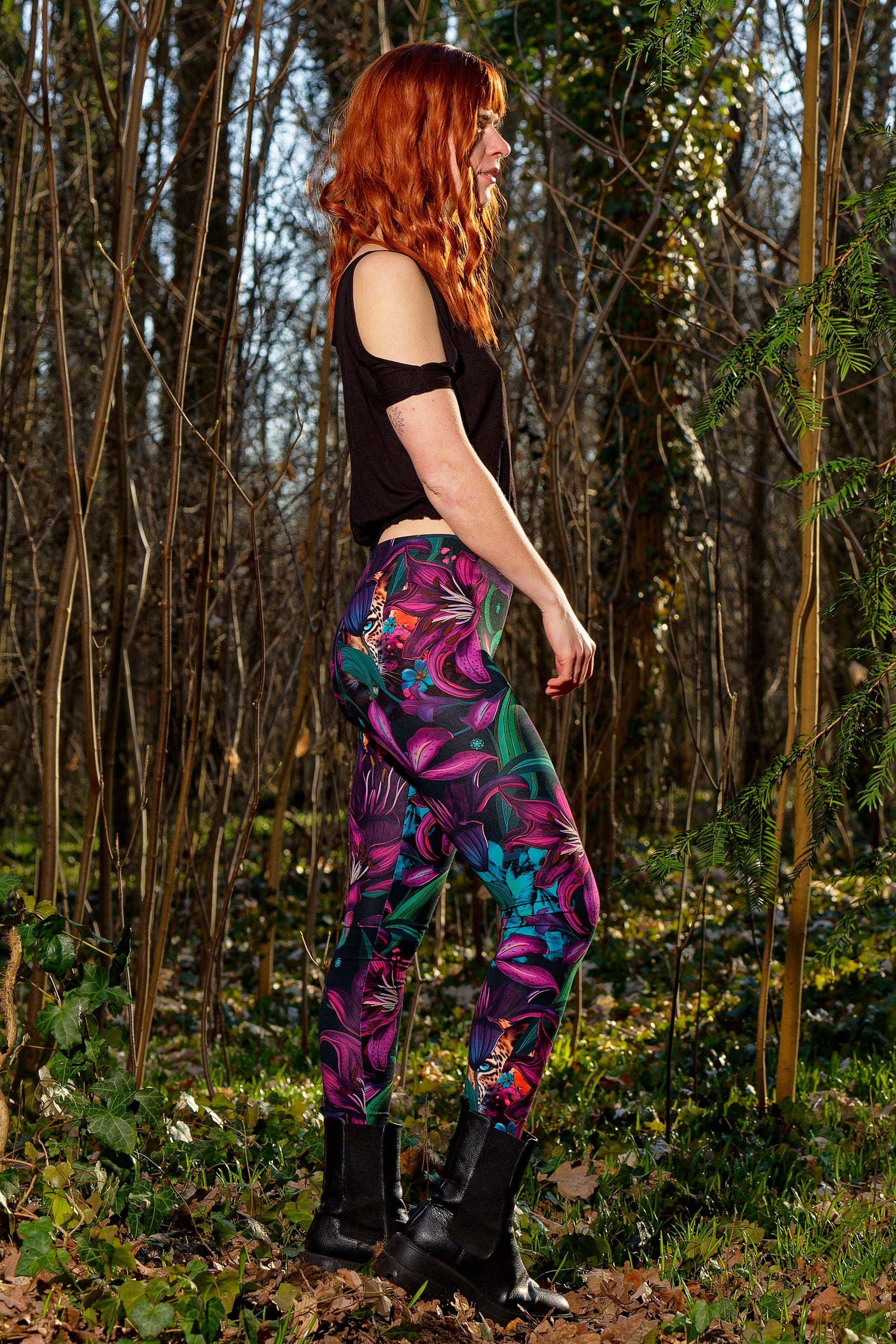 Leggings en coton Kitty dans la jungle