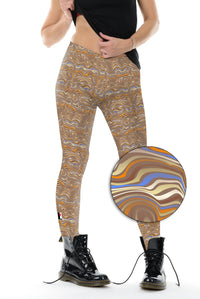Katoenen legging salted caramel - XS