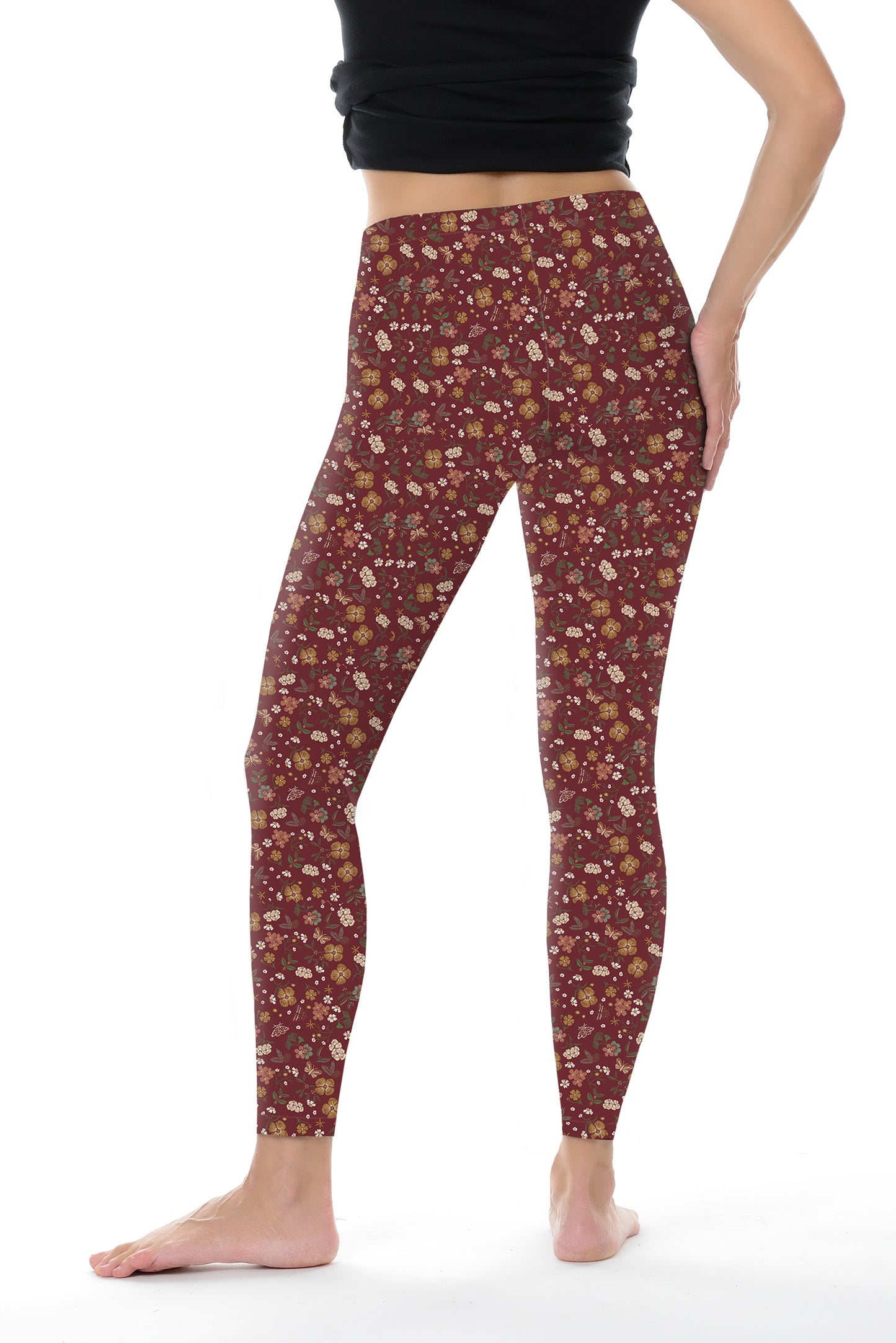 Legging coton fleur