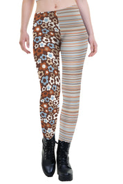 Leggins Baumwolle Harlekin Retro Stripes