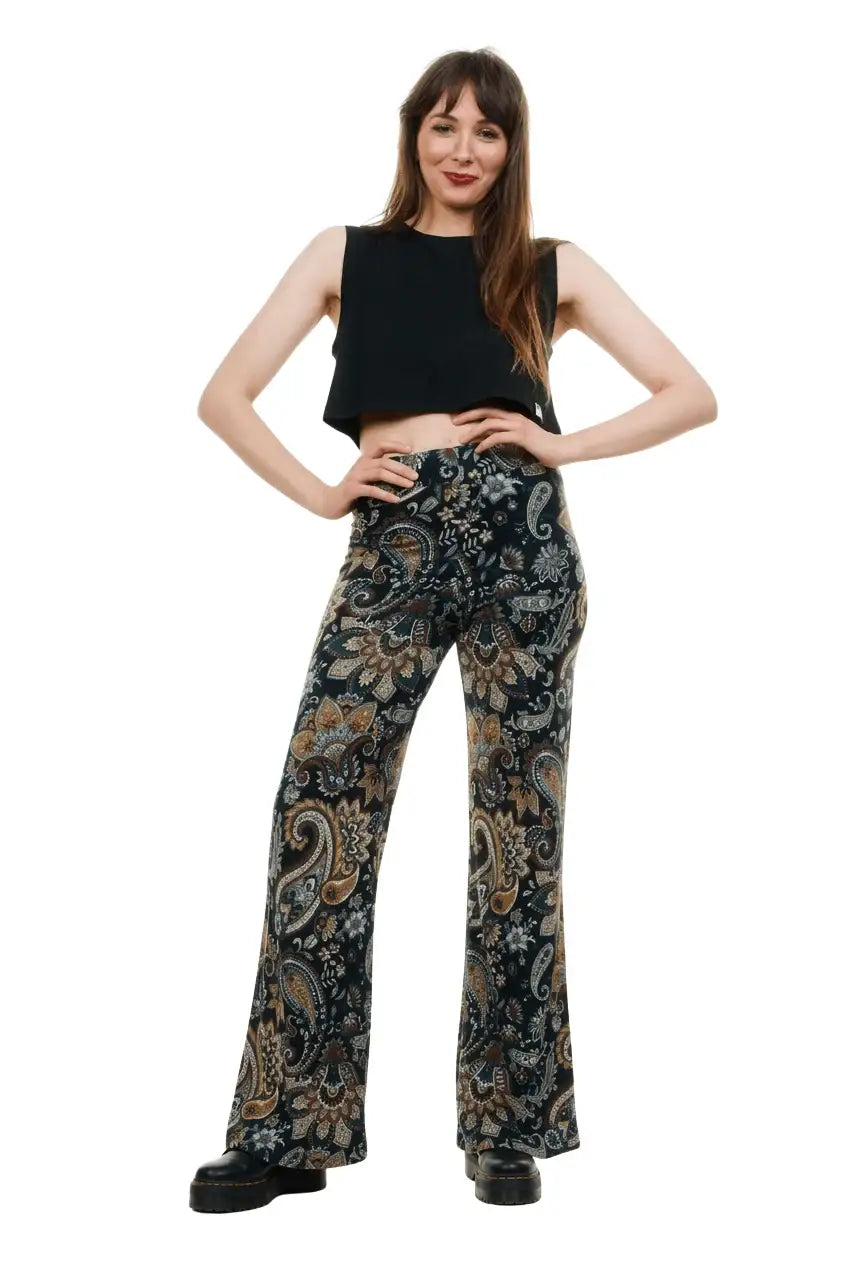 Lillie Marleen – Elegante weite Stoffhose in Paisley | Sommerhose