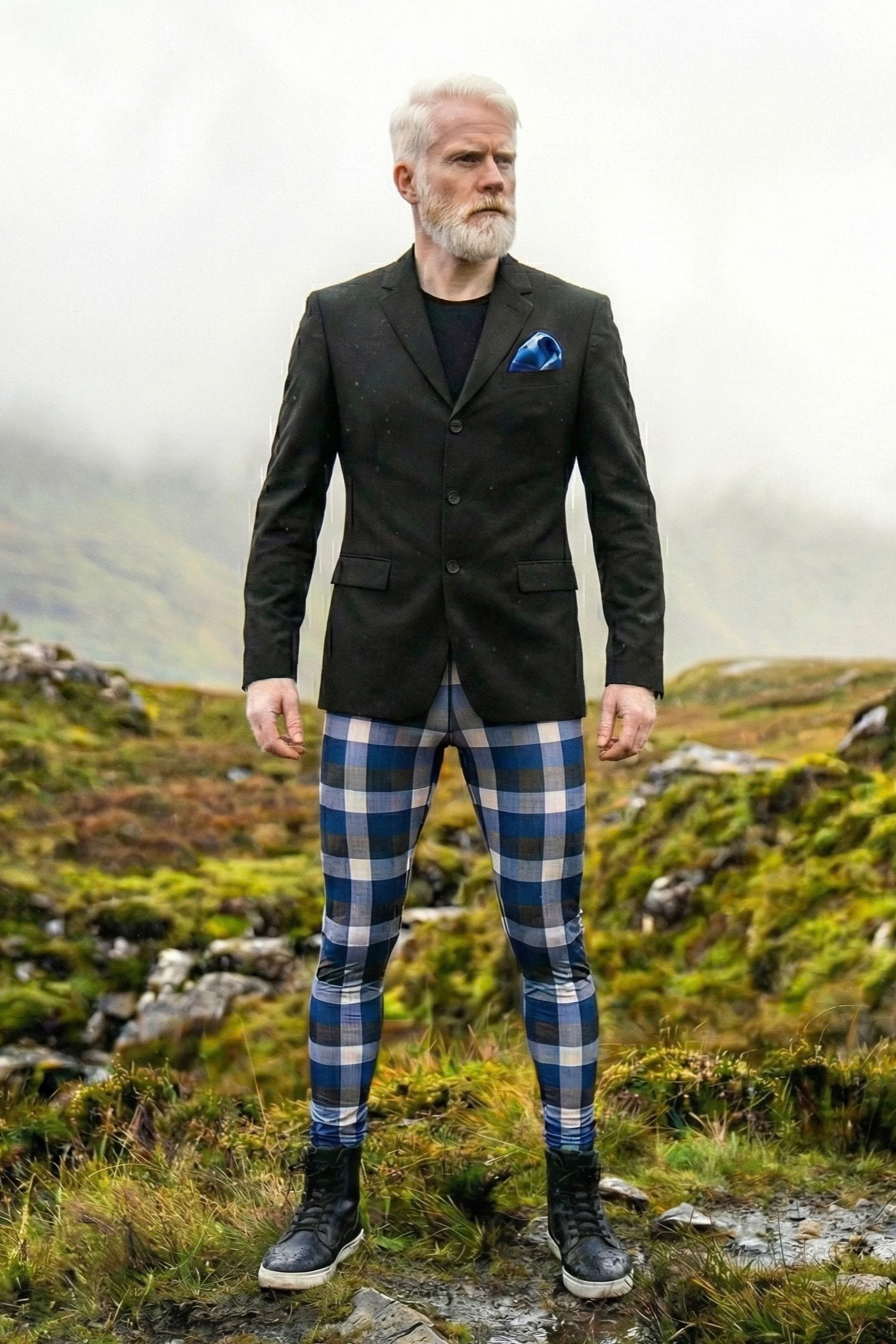 Curlix Meggings für Männer mit buntem Muster aus hochwertiger Baumwolle.