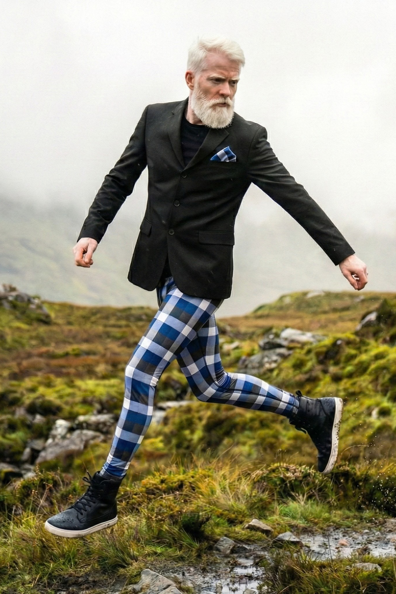 Bunte Meggings für Männer von Curlix aus hochwertiger Baumwolle – bequeme Männer-Leggings für Festival und Sport