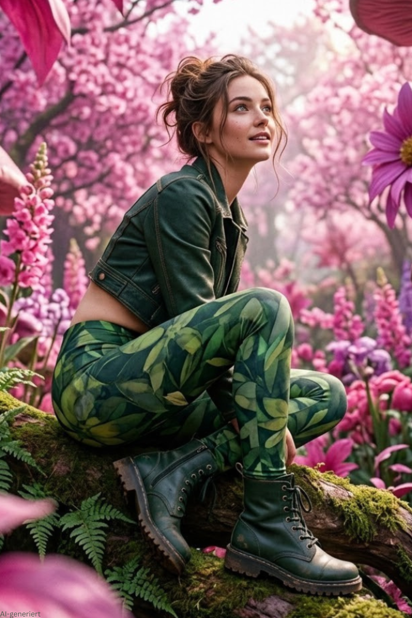 midnight jungle katoenen legging