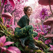midnight jungle katoenen legging