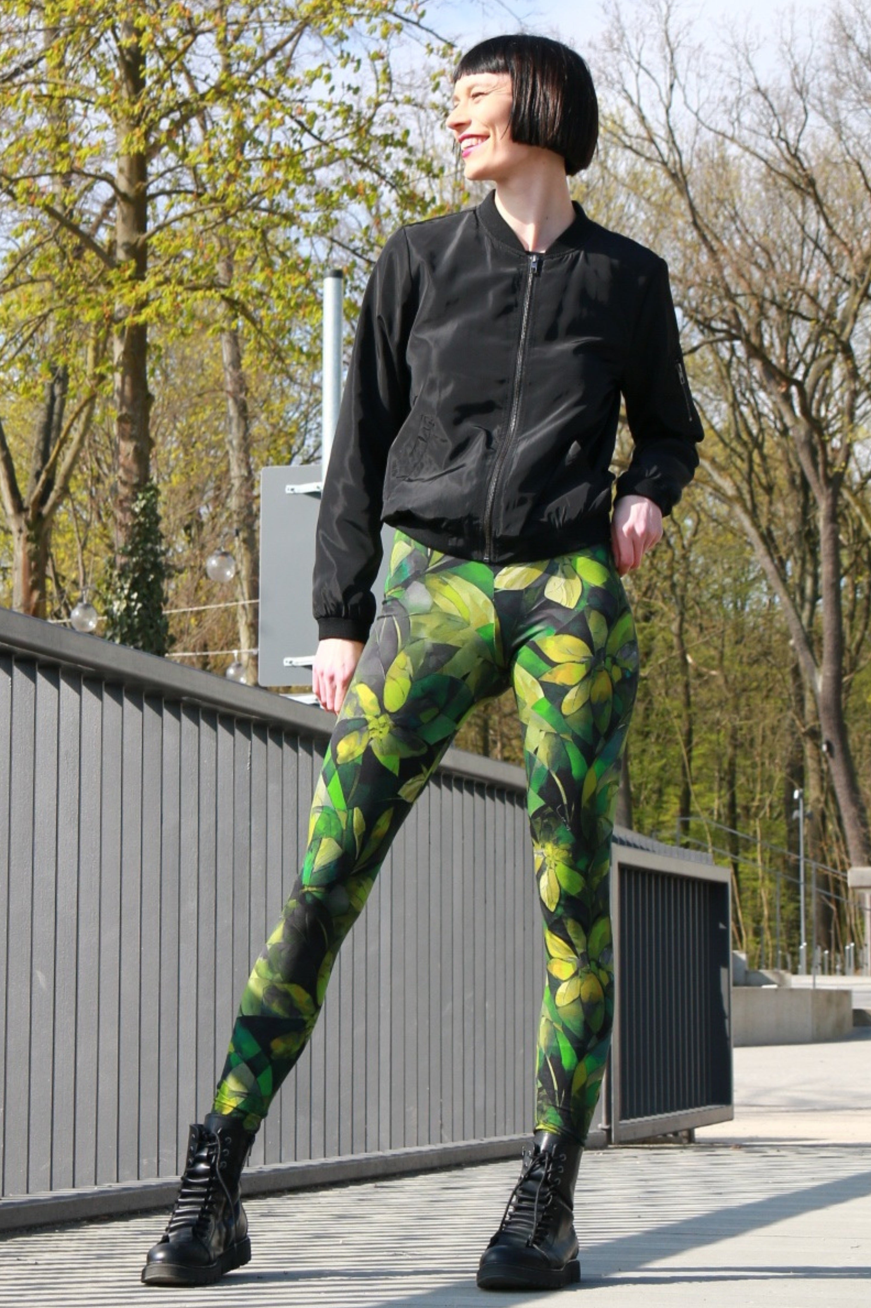 midnight jungle Baumwollleggings
