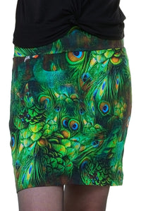 Minifalda Pavo real - M