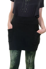 Mini skirt fleece black