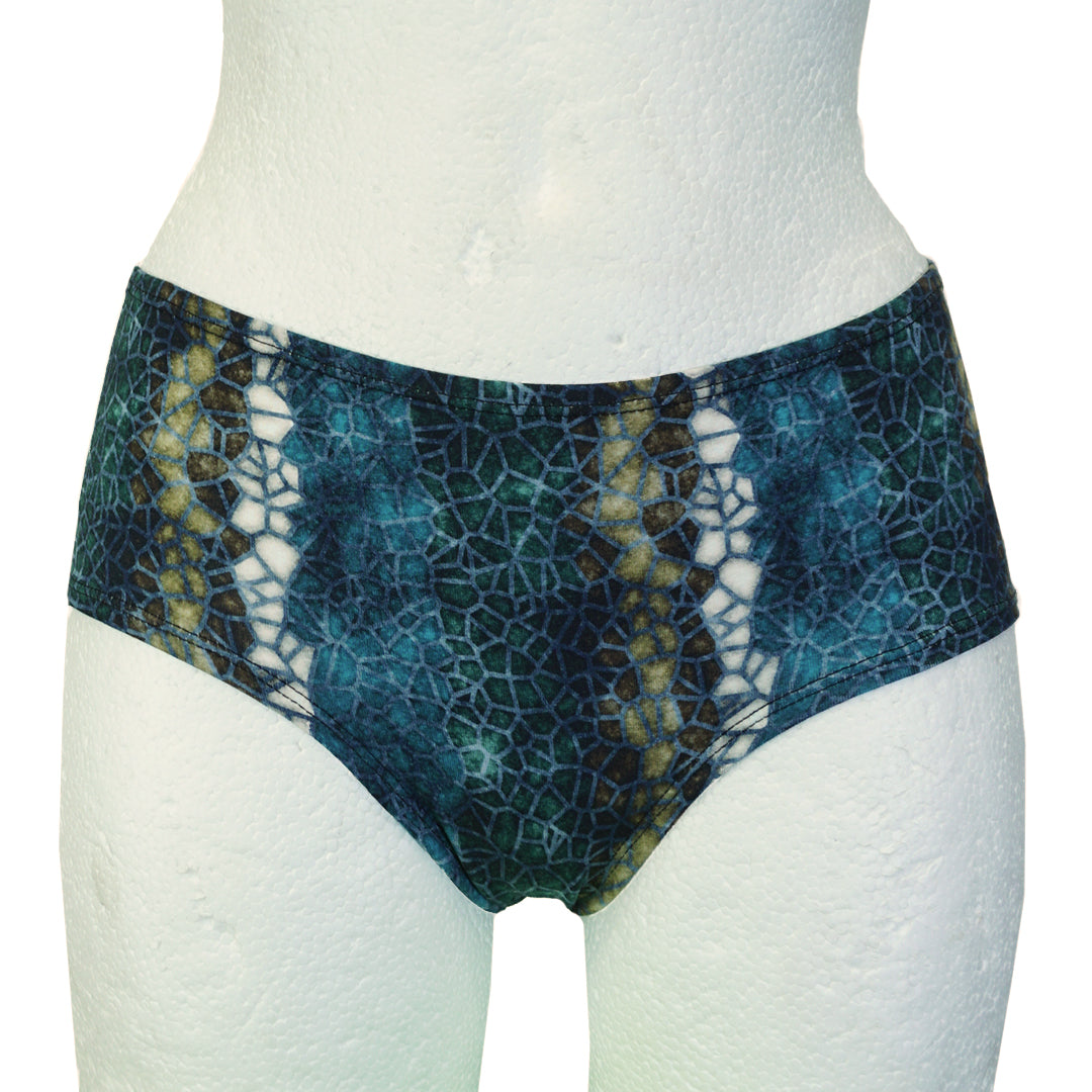 Panty Mosaik blau