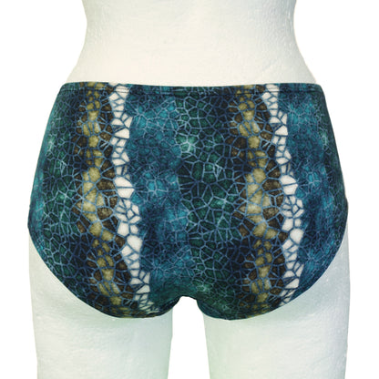 Panty Mosaik blau