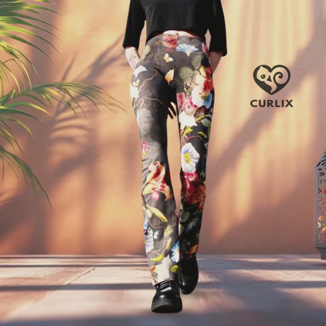 Legging coton smart kitty olive