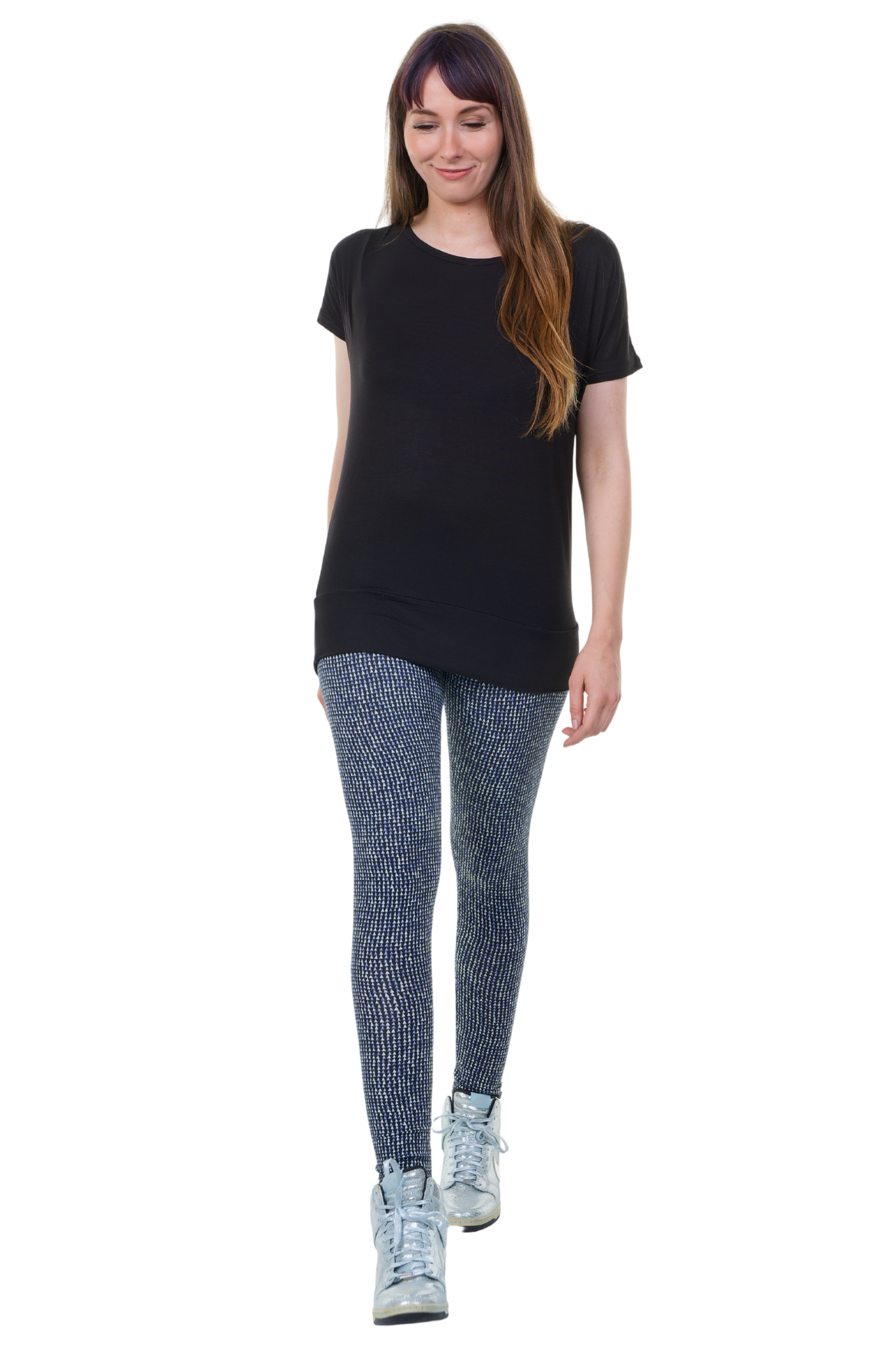 Leggins Baumwolle Quantum blau