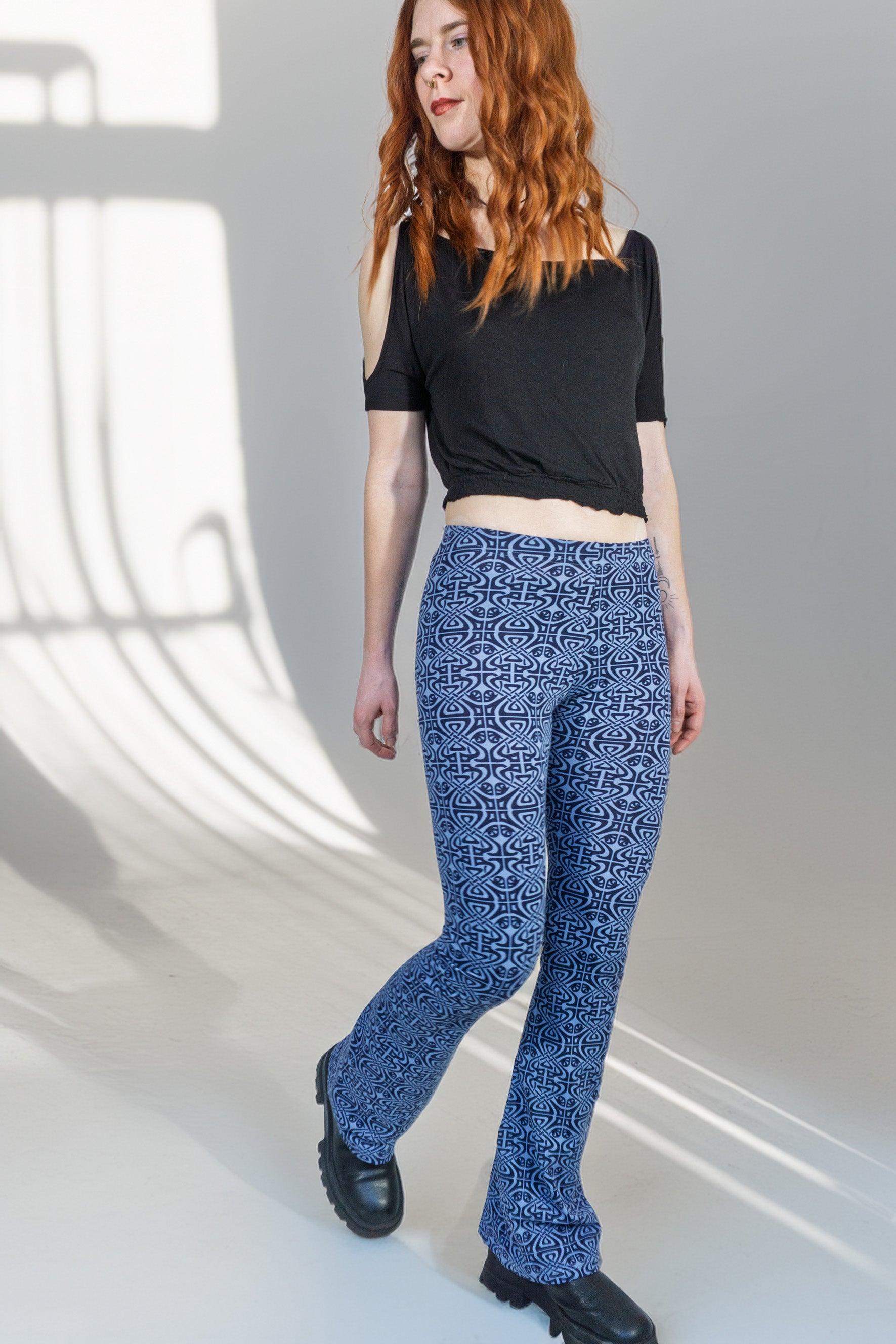 Leggings mit Schlag - art blueveau