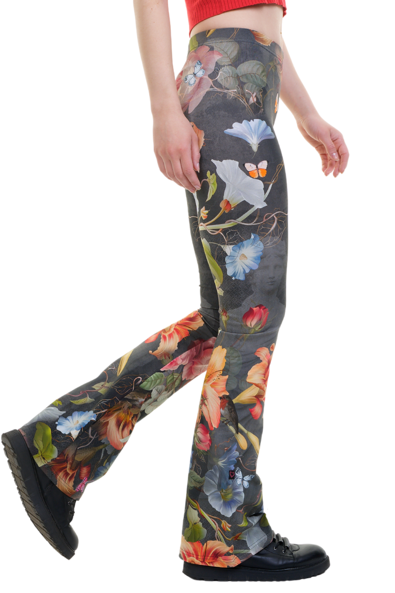 Legging coton smart kitty olive