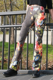 Legging coton smart kitty olive