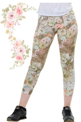3/4 leggings garden eden 