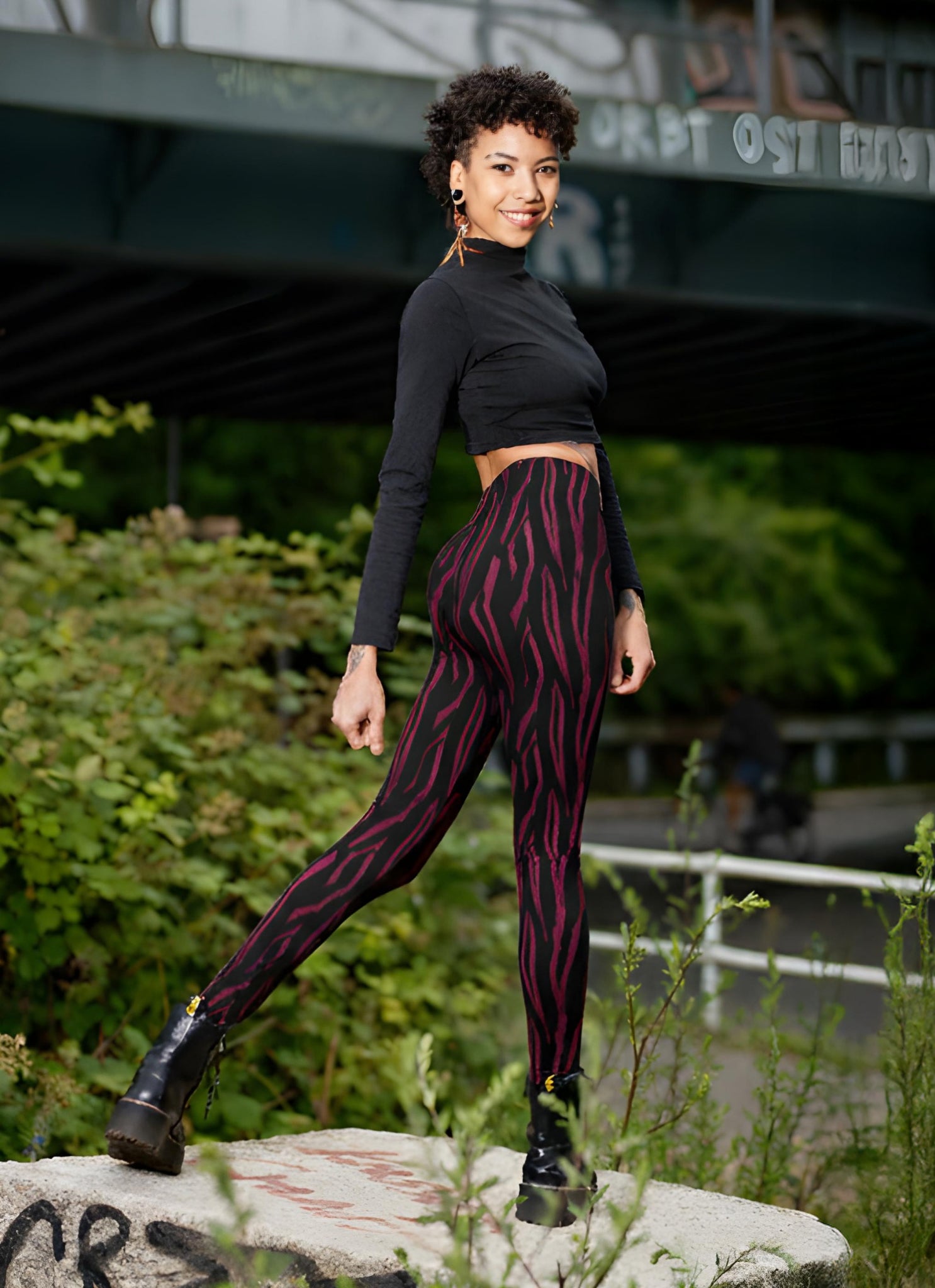 Winter Leggings Zebra pink