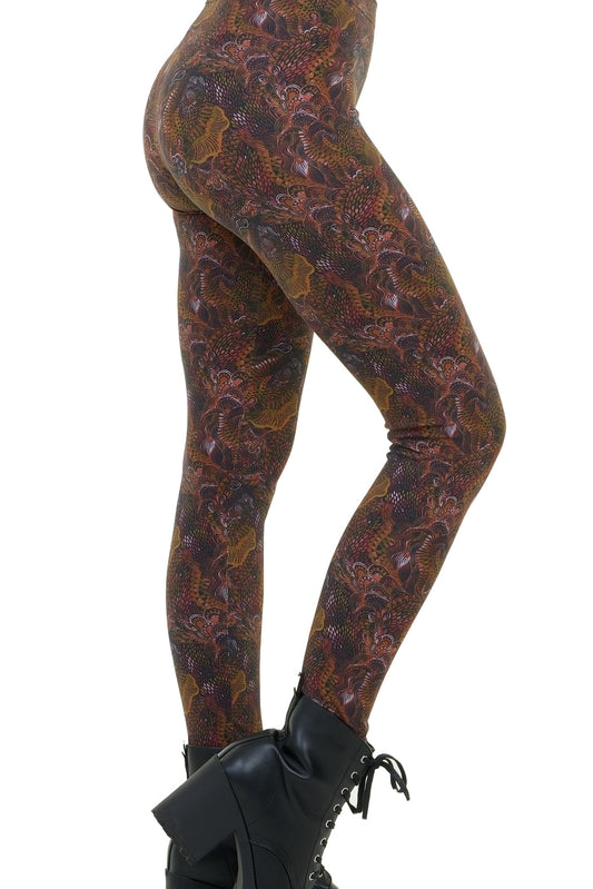 braune Leggins Baumwolle